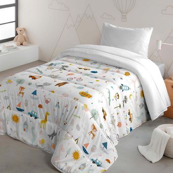 Edredón Nórdico Infantil 200gr 100% Algodón Cama 90 Hei Veo Veo