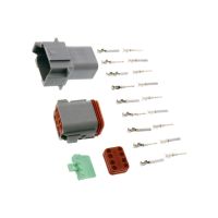 conector de cable electrico carcasa deutsch 8 pines kit gris