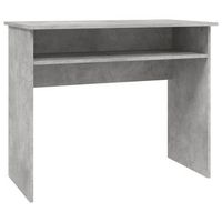 escritorio de madera contrachapada gris hormigon 90x50x74 cm vidaxl