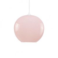 lampara de techo de vidrio rosa