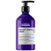 loreal professionnel keratin alpha sleek shampoo anti frizz  smoothing 500ml