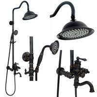conjunto de ducha rea vintage negro