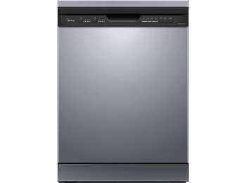 Lavavajillas - Midea MFD60S080X, 12 Servicios, 4 Programas, Ancho 59.8 cm, Inicio Diferido, Inox