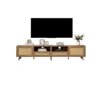 mueble tv 200cm de panel de particulas con 2 puertas y 2 cajonesmadera