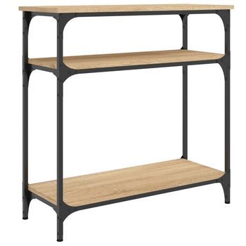 Mesa Consola | Mesa De Entrada Madera De Ingeniería Roble Sonoma 75x29x75 Cm