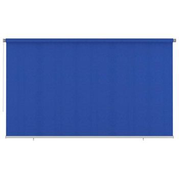Persiana Enrollable De Exterior 405(ancho)x230(alto)cm Azul Hdpe Vidaxl