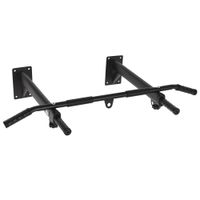 homcom barras de dominadas para pared entrenamiento muscular pull up carga maxima 150 kg para fitness en casa negro   aosom espana