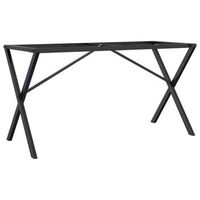 patas de mesa de comedor estructura x acero 140x60x73 cm vidaxl