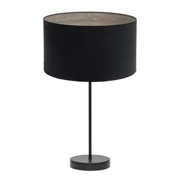 Sobremesa alto tania 1xe27 negro/negro-madera gris 62x30x30 cm