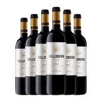 vallobera vino tinto rioja crianza 75 cl 14 vol pack de 6 unidades