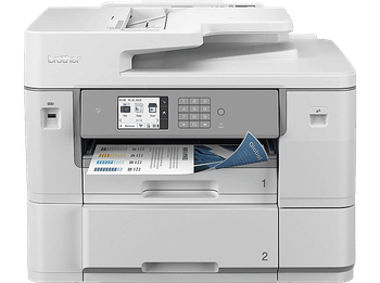 Impresora multifunción tinta - Brother MFCJ6959DWRE1, Impresión doble cara, Color, Fax, Formato A3, Blanco