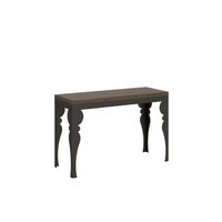 mesa tipo libro 120x4590 cm paxon double nogal estructura antracita