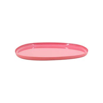 Bandeja orgánica de hierro rosa 25 cm