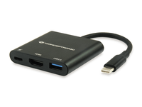cable usb-c macho a hdmi hembra 015cm conceptronic donn