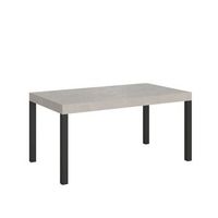 mesa extensible 160420x90 cm everyday premium patas antracita cachemir