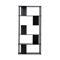libreria vertical de metal negro 90x40 cm 190h