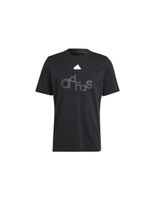 camiseta adidas graphic print fleece hombre negro