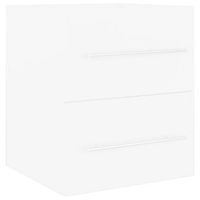 armario para lavabo madera contrachapada blanco 41x385x48 cm vidaxl