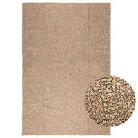 alfombra zizur apariencia de yute interior y exterior 200x290cm vidaxl