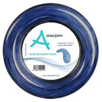 cordaje de tenis hexagon twist rollo 200m 130 azul