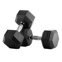 mancuernas de goma hexagonales 125 kg bodytone h12