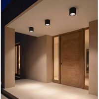 leds c4 plafon ip66 cosmos led o126mm led 12w blanco calido - 3000k on-off gris urbano