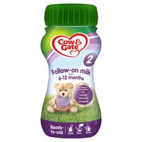 cow  gate 2 follow on baby milk formula liquid 6-12 months