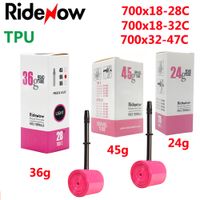 camara de aire tpu ridenow para bicicleta 700c 700x18 23 25 28 32 35 37 40 47c para neumaticos de bicicleta de carretera y mtb 29x15 175 19 pneu aro