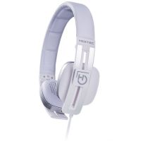 hiditec wave auriculares con microfono blancos