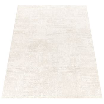 Alfombra moderna Myko crema 80x300 cm
