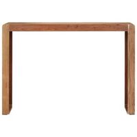 mesa consolarmesa de entradarmesa auxiliar madera maciza de acacia 110x30x76 cm