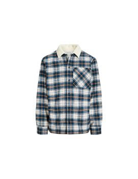 Camisa Jack & Jones Jjzac Teddy Overshirt Ls Hombre Cloud Dancer