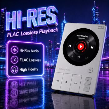 Reproductor de Música MP3 de Alta Resolución de 128GB, DAC ESS9018 DSD256 Sin Pérdidas 32bit/192KHz, Audio HiFi Estilo Piano, Reproductor HiFi Portátil