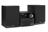 sharp xl-b512bk micro sound system con fm bt cd-mp3 usb 45w black