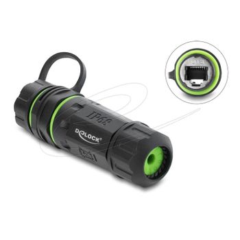 Módulo de conector DeLOCK RJ-12 plano macho a macho IP68