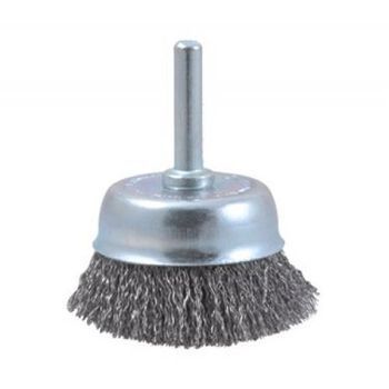 Cepillo Taza De Acero Latonado Con Vástago De 6 Mm Filamento De Ø 0.30 Mm (50x15 ) Osborn 0002930821