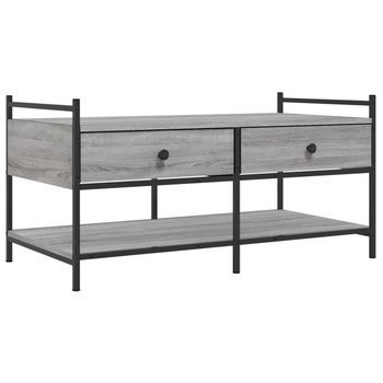 Mesa De Café - Mesa De Centro Madera De Ingeniería Gris Sonoma 99x50x50 Cm