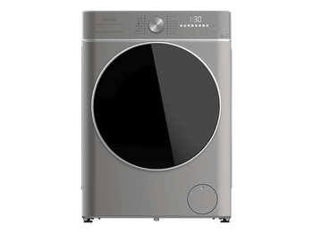 Lavadora carga frontal - Cecotec Bolero DressCode 9800 Inverter Steel A, 9 kg, 1400 rpm, Motor Plus, Carga automática, Display táctil, Inox