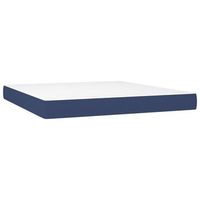 colchon matrimonial  colchon de cama  colchao de muelles ensacados tela azul 160x200x20 cm