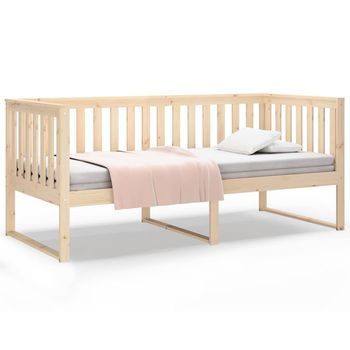 Diván Sin Colchón 100x200 Cm Madera Maciza De Pino Vidaxl