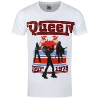 queen camiseta manga larga 1976 tour para mujer