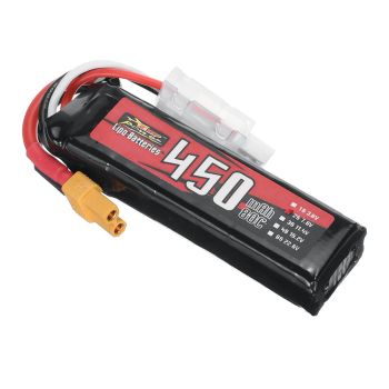 Batería ZOP Power 7.6V 450mAh 80C 2S LiPo con conector XT30 para DarwinFPV Baby Ape Happymodel Mobula8 Sub250 Nanofly20