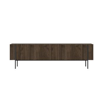 Freno Mueble Tv Con Armarios Con Aspecto De Nogal 160 Cm