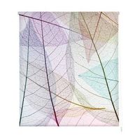 estoralis - estor enrollable translucido  estampado flores  130 x 180 cm anchoalto tamano tela 127 x 175 cm  f-3132 unico