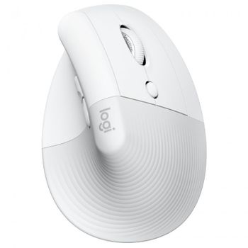 Logitech Lift para Mac Ratón Inalámbrico Vertical 4000DPI Gris Pálido
