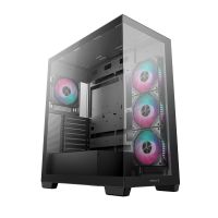 caja deepcool cg580 4f negra atx vidrio templado 4 ventiladores rgb