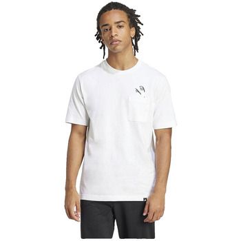 adidas Tops y Camisetas T-shirt Lounge Slides Graphic Pocket 100% coton para hombre