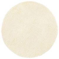 alfombra peluda de pelo largo navarra crema 200x200cm poliester vidaxl