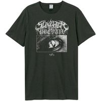 amplified clothing camiseta 1984 metal logo para mujer