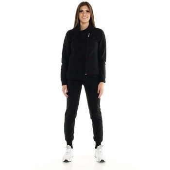 Leone 1947 Chándal Woman Tracksuit With Diagonal Zip Blackout para mujer